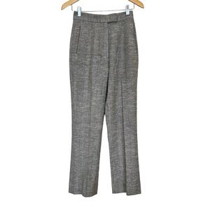 Richard Tyler Couture Herringbone Tweed Wool Flat Front‎ Pants Women’s Sz 6